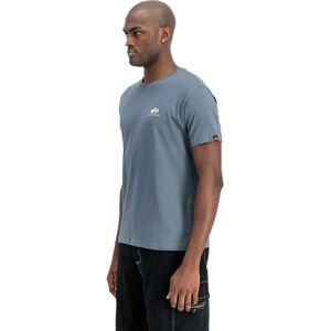 Alpha Industries Basic Small Logo Short Sleeve T-shirt Denim Blue XL Men Alpha Industries Basic Small Logo Short Sleeve T-shirt Denim Blue XL Men