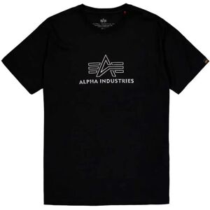 Alpha Industries Basic Tpu Short Sleeve T-shirt Black / Chrome XS Men Alpha Industries Basic Tpu Short Sleeve T-shirt Black / Chrome XS Men