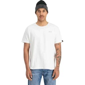 Alpha Industries Basic Tpu Small Logo Short Sleeve T-shirt White / Chrome M Men Alpha Industries Basic Tpu Small Logo Short Sleeve T-shirt White / Chrome M Men