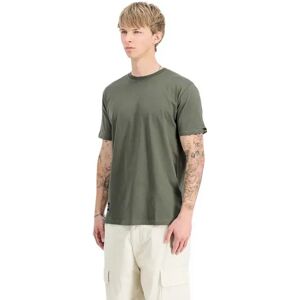 Alpha Industries Label Back Print Short Sleeve T-shirt Dark Olive 2XL Men Alpha Industries Label Back Print Short Sleeve T-shirt Dark Olive 2XL Men