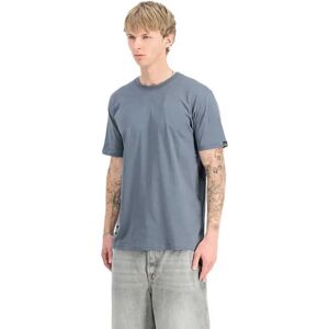 Alpha Industries Label Back Print Short Sleeve T-shirt Denim Blue 2XL Men Alpha Industries Label Back Print Short Sleeve T-shirt Denim Blue 2XL Men