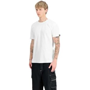 Alpha Industries Label Back Print Short Sleeve T-shirt White 2XL Men Alpha Industries Label Back Print Short Sleeve T-shirt White 2XL Men