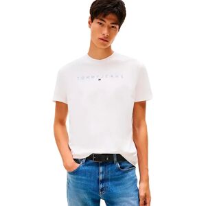 Tommy Jeans Linear Logo Regular Fit Short Sleeve T-shirt Ecru Multi S Men Tommy Jeans Linear Logo Regular Fit Short Sleeve T-shirt Ecru Multi S Men