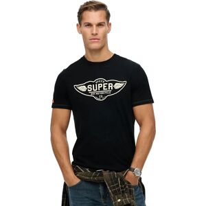 Superdry Auto Logo Relaxed Fit Short Sleeve T-shirt Jet Black XL Men Superdry Auto Logo Relaxed Fit Short Sleeve T-shirt Jet Black XL Men