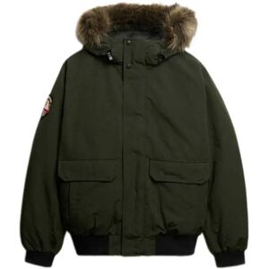 Superdry Everest Faux Fur Bomber Jacket Surplus Goods Olive Green 3XL Men Superdry Everest Faux Fur Bomber Jacket Surplus Goods Olive Green 3XL Men