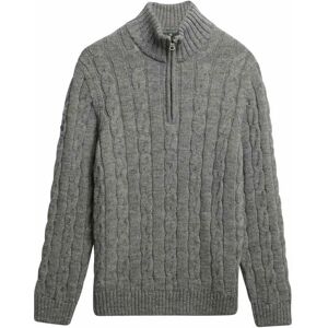 Superdry Jacob Half Zip Sweater Mid Grey 2XL Men Superdry Jacob Half Zip Sweater Mid Grey 2XL Men