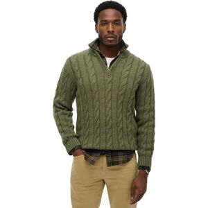 Superdry Jacob Half Zip Sweater Moss Green M Men Superdry Jacob Half Zip Sweater Moss Green M Men
