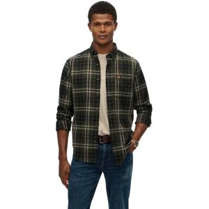 Superdry M4011047a Long Sleeve Shirt Frontier Check Olive Green M Men Superdry M4011047a Long Sleeve Shirt Frontier Check Olive Green M Men