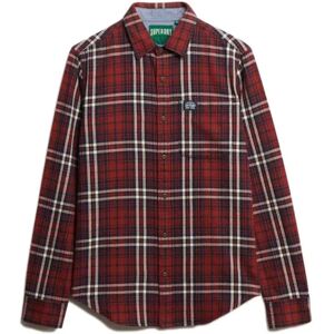 Superdry M4011047a Long Sleeve Shirt Frontier Check Red 2XL Men Superdry M4011047a Long Sleeve Shirt Frontier Check Red 2XL Men