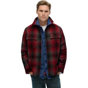 Superdry Miller Overshirt Western Ombre Red 2XL Men Superdry Miller Overshirt Western Ombre Red 2XL Men