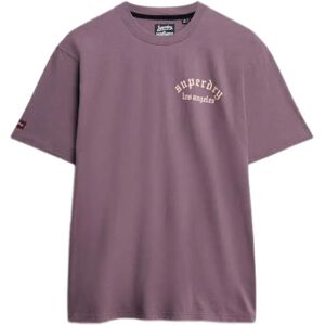 Superdry Neo Trad Tattoo Loose Fit Short Sleeve T-shirt Blackened Purple 2XL Men Superdry Neo Trad Tattoo Loose Fit Short Sleeve T-shirt Blackened Purple 2XL Men