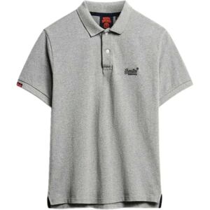 Superdry Vint Destroy Short Sleeve Polo Sleet Grey Marl 2XL Men Superdry Vint Destroy Short Sleeve Polo Sleet Grey Marl 2XL Men