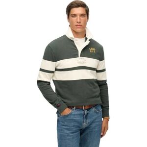 Superdry Vintage Athletic Stripe Rugby Short Sleeve T-shirt Eagle Green 2XL Men Superdry Vintage Athletic Stripe Rugby Short Sleeve T-shirt Eagle Green 2XL Men