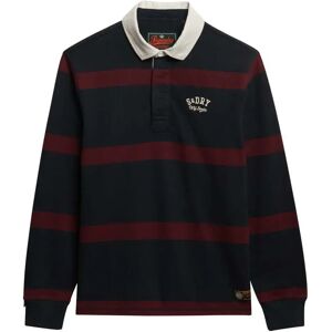 Superdry Vintage Athletic Stripe Rugby Long Sleeve T-shirt Eclipse Navy / Port M Men Superdry Vintage Athletic Stripe Rugby Long Sleeve T-shirt Eclipse Navy / Port M Men