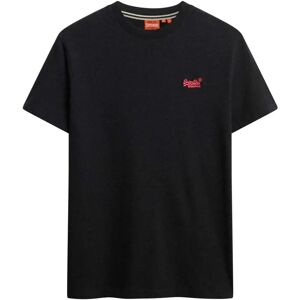 Superdry Vintage Logo Embroidered Short Sleeve T-shirt Raven Black Marl / Pink M Men Superdry Vintage Logo Embroidered Short Sleeve T-shirt Raven Black Marl / Pink M Men