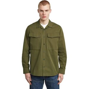G-star Cargo Pocket Regular Long Sleeve Shirt Dark Olive 2XL Men G-star Cargo Pocket Regular Long Sleeve Shirt Dark Olive 2XL Men