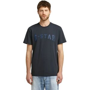 G-star Felt Logo Short Sleeve T-shirt India Ink M Men G-star Felt Logo Short Sleeve T-shirt India Ink M Men