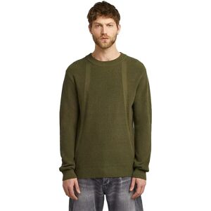 G-star Structure Sweater Dark Olive M Men G-star Structure Sweater Dark Olive M Men