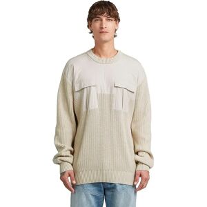 G-star Woven Mix Sweater Whitebait L Men G-star Woven Mix Sweater Whitebait L Men