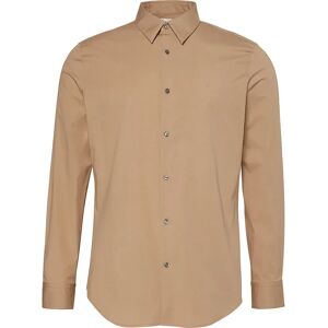 Calvin Klein Solid Stretch Slim Fit Long Sleeve Shirt Stonehenge L Men Calvin Klein Solid Stretch Slim Fit Long Sleeve Shirt Stonehenge L Men