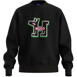 Hugo Boss Newirex 10273008 01 Blue Sweatshirt Black 2XL Men Hugo Boss Newirex 10273008 01 Blue Sweatshirt Black 2XL Men