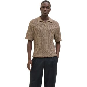 Jack & Jones Joel Short Sleeve Polo Greige L Men Jack & Jones Joel Short Sleeve Polo Greige L Men