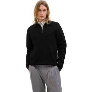 Jack & Jones Milano Stitch Half Zip Sweater Black XL Men Jack & Jones Milano Stitch Half Zip Sweater Black XL Men