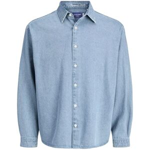 Jack & Jones Norrebro Long Sleeve Shirt Medium Blue Denim 2XL Men Jack & Jones Norrebro Long Sleeve Shirt Medium Blue Denim 2XL Men