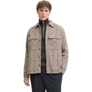 Jack & Jones Will Corduroy Long Sleeve Shirt Brindle / Check 2XL Men Jack & Jones Will Corduroy Long Sleeve Shirt Brindle / Check 2XL Men