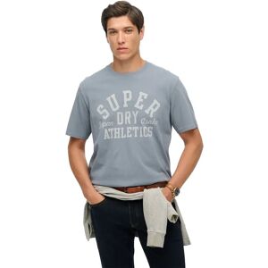 Superdry Athletic Essential Short Sleeve T-shirt Flint Stone Blue Grey M Men Superdry Athletic Essential Short Sleeve T-shirt Flint Stone Blue Grey M Men