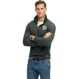 Superdry Vintage Athletic Rugby Long Sleeve Polo Eagle Green M Men Superdry Vintage Athletic Rugby Long Sleeve Polo Eagle Green M Men