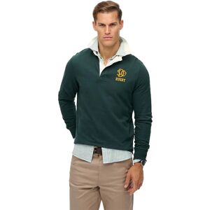 Superdry Vintage Athletic Rugby Long Sleeve Polo Enamel Green L Men Superdry Vintage Athletic Rugby Long Sleeve Polo Enamel Green L Men