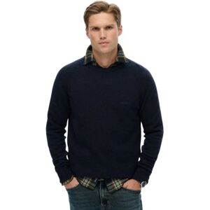 Superdry Wool Blend Sweater Charred Navy Marl S Men Superdry Wool Blend Sweater Charred Navy Marl S Men