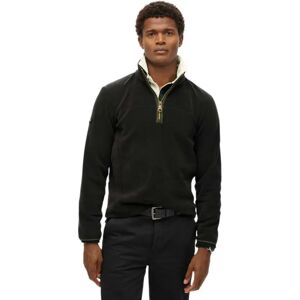 Superdry Estate Fleece Half Zip Sweater Black 2XL Men Superdry Estate Fleece Half Zip Sweater Black 2XL Men