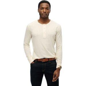 Superdry Merchant Grandad Long Sleeve T-shirt Oyster Cream L Men Superdry Merchant Grandad Long Sleeve T-shirt Oyster Cream L Men