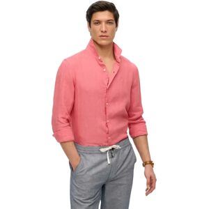 Superdry Sd Embroidered Vacation Linen Long Sleeve Shirt Candy Pink L Men Superdry Sd Embroidered Vacation Linen Long Sleeve Shirt Candy Pink L Men