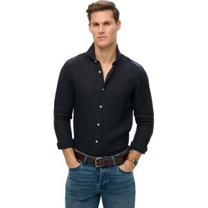 Superdry Sd Embroidered Vacation Linen Long Sleeve Shirt Super Dark Navy 2XL Men Superdry Sd Embroidered Vacation Linen Long Sleeve Shirt Super Dark Navy 2XL Men