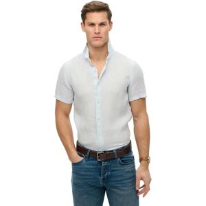 Superdry Sd Embroidered Vacation Linen Short Sleeve Shirt Sea Salt Blue L Men Superdry Sd Embroidered Vacation Linen Short Sleeve Shirt Sea Salt Blue L Men