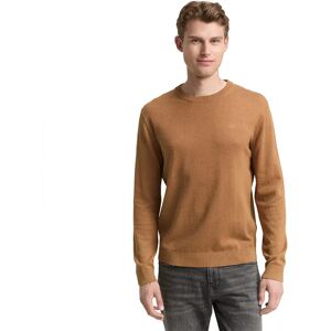 Tom Tailor 1039810 Basic Knit Sweater Mid Brown Melange M Men Tom Tailor 1039810 Basic Knit Sweater Mid Brown Melange M Men