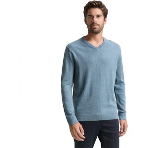 Tom Tailor 1039811 Basic Knit V Neck Sweater Faded Blue Melange M Men Tom Tailor 1039811 Basic Knit V Neck Sweater Faded Blue Melange M Men
