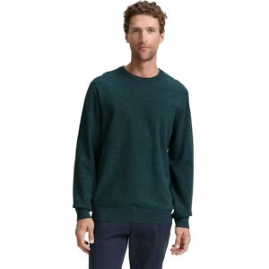 Tom Tailor 1047570 Structured Crewneck Knit Sweater Jasper Green Navy Twotone S Men Tom Tailor 1047570 Structured Crewneck Knit Sweater Jasper Green Navy Twotone S Men