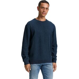 Tom Tailor 1047570 Structured Crewneck Knit Sweater Real Teal Navy Twotone S Men Tom Tailor 1047570 Structured Crewneck Knit Sweater Real Teal Navy Twotone S Men