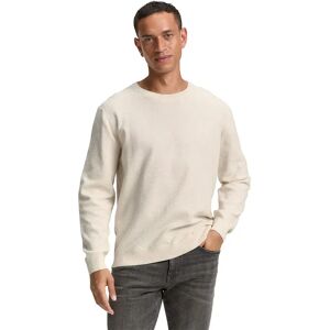 Tom Tailor 1047570 Structured Crewneck Knit Sweater Soft Buttercream Melange 3XL Men Tom Tailor 1047570 Structured Crewneck Knit Sweater Soft Buttercream Melange 3XL Men