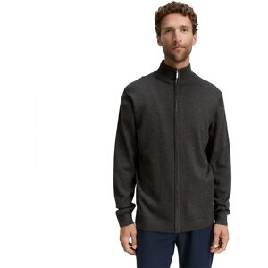 Tom Tailor 1047571 Basic Knit Sweater Black Grey Melange 2XL Men Tom Tailor 1047571 Basic Knit Sweater Black Grey Melange 2XL Men