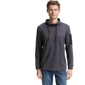 Tom Tailor 1047814 Short Sleeve T-shirt Navy Grey Grindle Structure L Men Tom Tailor 1047814 Short Sleeve T-shirt Navy Grey Grindle Structure L Men