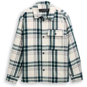 Tom Tailor 1046920 Padded Jacket Off White Green Big Check 2XL Men Tom Tailor 1046920 Padded Jacket Off White Green Big Check 2XL Men