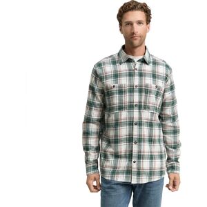 Tom Tailor 1047337 Shirt Off White Multicolor Check L Men Tom Tailor 1047337 Shirt Off White Multicolor Check L Men