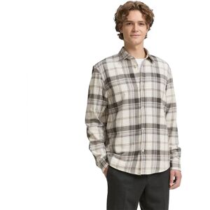 Tom Tailor 1047348 Shirt Off White Check L Men Tom Tailor 1047348 Shirt Off White Check L Men