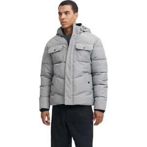 Jack & Jones Morgan Puffer Jacket Light Grey Melange 2XL Men Jack & Jones Morgan Puffer Jacket Light Grey Melange 2XL Men