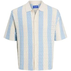 Jack & Jones Tyler Short Sleeve Polo Sea Salt / Stripes Skyway M Men Jack & Jones Tyler Short Sleeve Polo Sea Salt / Stripes Skyway M Men